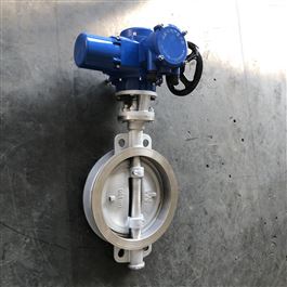 D971H电动对夹不锈钢蝶阀 水利工程